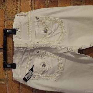 NWT size 29 Miss Me white skinny jeans
